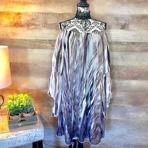 NWT Flowing Sleeve Off The Shoulder Dress